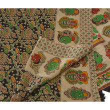 Load image into Gallery viewer, Sansriti New Dupatta Long Stole Chanderi Black Printed Pattachitra Wrap Scarves
