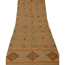 Load image into Gallery viewer, Dupatta Long Stole Handloom Brown Hand Beaded Painted Shawl
