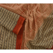 Load image into Gallery viewer, Dupatta Long Stole Cotton Cream Block Printed Wrap Hijab
