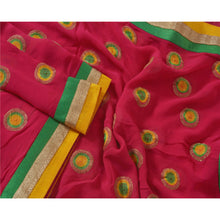 Load image into Gallery viewer, Dupatta Long Stole Georgette Pink Shawl Embroidered Scarves
