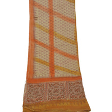 Load image into Gallery viewer, Dupatta Long Stole Cotton Cream Shawl Printed Wrap Hijab
