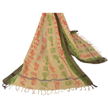 Load image into Gallery viewer, Dupatta Long Stole Blend Cotton Cream Warli Printed Scarves
