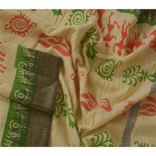 Load image into Gallery viewer, Dupatta Long Stole Blend Cotton Cream Warli Printed Scarves
