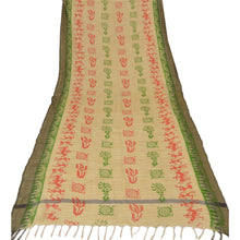 Load image into Gallery viewer, Dupatta Long Stole Blend Cotton Cream Warli Printed Scarves
