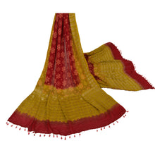 Load image into Gallery viewer, Dupatta Long Stole Blend Georgette Green Woven Wrap Scarves
