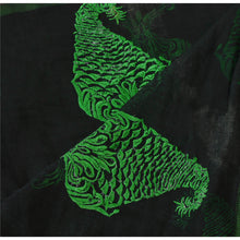 Load image into Gallery viewer, Dupatta Long Stole Art Silk Veil Black Embroidered Scarves

