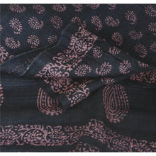 Load image into Gallery viewer, Dupatta Long Stole Handloom Black Scarves Block Printed Veil
