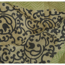 Load image into Gallery viewer, Dupatta Long Stole 100% Pure Woolen Cream Printed Wrap Scarves
