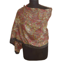 Load image into Gallery viewer, Dupatta Long Stole 100% Pure Woolen Pink Shawl Printed Hijab
