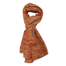 Load image into Gallery viewer, Dupatta Long Stole 100% Pure Woolen Yellow Shawl Printed Veil
