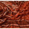 sanskriti Vintage Dupatta Long Stole Blend Cotton Rusty Orange Printed Scarves