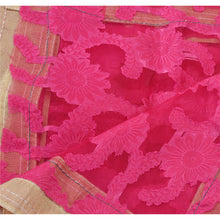 Load image into Gallery viewer, Dupatta Long Stole Net Mesh Pink Embroidered Woven Wrap Veil
