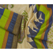 Load image into Gallery viewer, Dupatta Long Stole Pure Cotton Cream Block Printed Wrap Hijab
