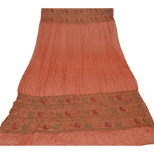 Load image into Gallery viewer, Dupatta Long Stole Blend Georgette Peach Hand Beaded Shawl
