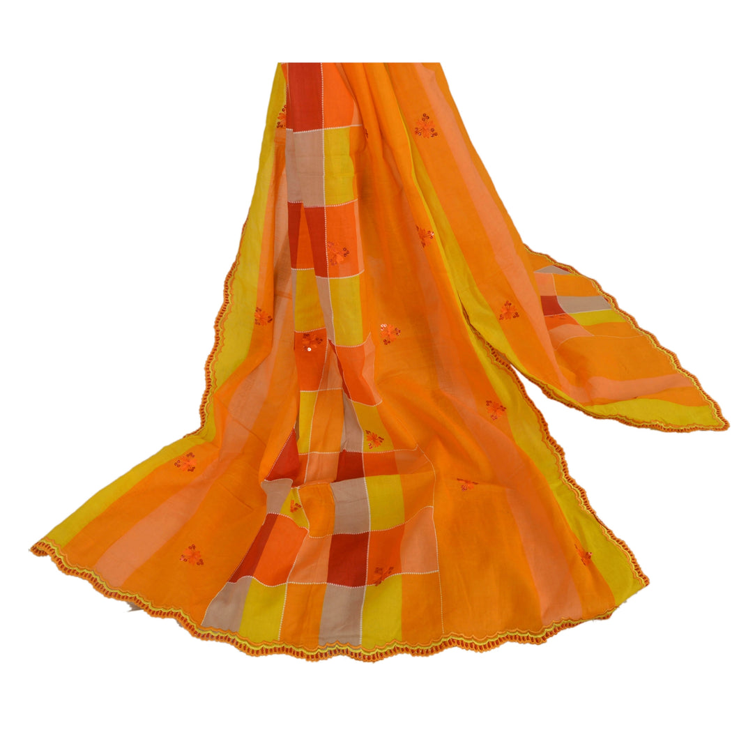 Dupatta Long Stole Pure Cotton Embroidered Printed Scarves