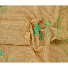 Load image into Gallery viewer, Dupatta Long Stole Organza Cream Veil Embroidered Wrap Shawl
