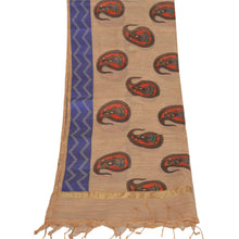 Load image into Gallery viewer, Dupatta Long Stole Art Silk Cream Shawl Printed Woven Scarves
