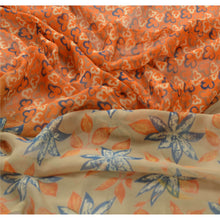 Load image into Gallery viewer, Dupatta Long Stole Blend Georgette Shawl Printed Orange Veil
