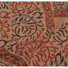 Load image into Gallery viewer, Dupatta Long Stole Pure Georgette Silk Brown Printed Scarves
