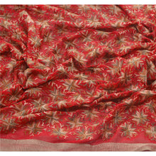 Load image into Gallery viewer, Dupatta Long Stole Ooak Red Embroidered Bagh Phulkari Shawl
