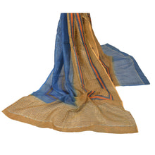 Load image into Gallery viewer, Dupatta Long Stole Pure Chanderi Silk Cream Block Printed Veil
