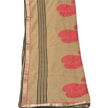 Load image into Gallery viewer, Dupatta Long Stole Art Silk Cream Embroidered Paisley Scarves
