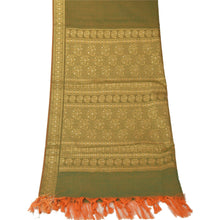 Load image into Gallery viewer, Sanskriti Vintage Dupatta Long Stole Blend Cotton Green Wrap Veil Woven Hijab
