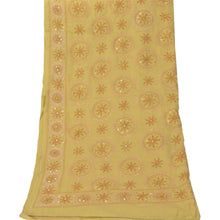 Load image into Gallery viewer, Sanskriti Vintage Dupatta Long Stole Pure Cotton Green Hand Embroidered Kantha
