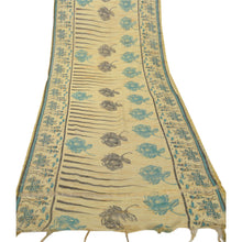 Load image into Gallery viewer, Dupatta Long Stole Cream Printed Art Silk Scarves Wrap Scarves
