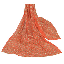 Load image into Gallery viewer, Dupatta Long Stole Ooak Peach Embroidered Bagh Phulkari Shawl

