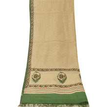 Load image into Gallery viewer, Dupatta Long Stole Handloom Cream Hand Painted Scarves
