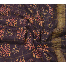 Load image into Gallery viewer, Sanskriti Vintage Dupatta Long Stole Cotton Purple Batik Work Scarves Wrap Veil
