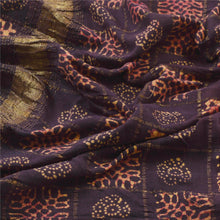 Load image into Gallery viewer, Sanskriti Vintage Dupatta Long Stole Cotton Purple Batik Work Scarves Wrap Veil

