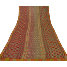Load image into Gallery viewer, Sanskriti Vintage Dupatta Long Stole Pure Georgette Silk Purple Embroidered Veil
