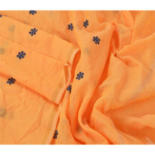 Load image into Gallery viewer, Sanskriti Vintage Dupatta Long Stole Chanderi Silk Yellow Embroidered Hijab Veil
