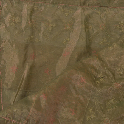 Санскритская винтажная дупатта длинная вуаль из искусственного шелка персикового цвета с бисером ручной работы