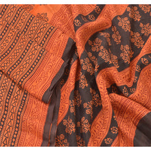 Load image into Gallery viewer, Sanskriti Vinatage Sanskriti Vintage Dupatta Long Stole Pure Silk Peach Block Printed Scarves Veil
