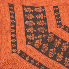Load image into Gallery viewer, Sanskriti Vintage Dupatta Long Stole Pure Silk Peach Block Printed Scarves Veil
