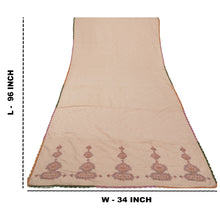 Load image into Gallery viewer, Sanskriti Vintage Dupatta Long Stole Cotton Peach Veil Embroidered Woven Hijab
