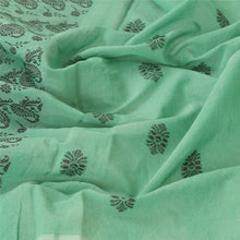 Load image into Gallery viewer, Sanskriti Vintage Dupatta Long Stole Cotton Green Wrap Shawl Woven Scarves
