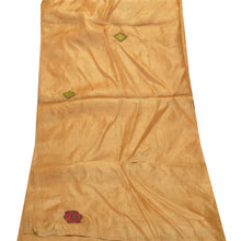 Load image into Gallery viewer, Sanskriti Vintage Dupatta Long Stole Pure Silk Golden Veil Hand Beaded Hijab
