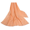Санскритский винтажный длинный палантин Dupatta из чистого хлопка персикового цвета, хиджаб ручной работы Чиканкари