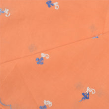 Load image into Gallery viewer, Sanskriti Vintage Dupatta Long Stole Pure Cotton Peach Handmade Chikankari Hijab
