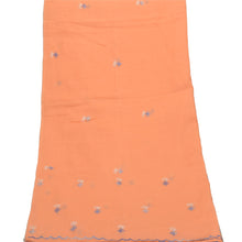 Load image into Gallery viewer, Sanskriti Vintage Dupatta Long Stole Pure Cotton Peach Handmade Chikankari Hijab
