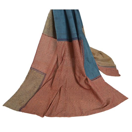 Sanskriti Vintage Dupatta Long Stole Cotton Hijab Printed Geometric Scarves