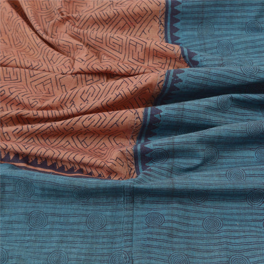 Sanskriti Vintage Dupatta Long Stole Cotton Hijab Printed Geometric Scarves