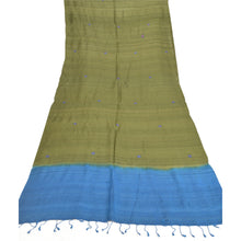 Load image into Gallery viewer, Sanskriti Vintage Dupatta Long Stole Art Silk Green Hand Embroidered Wrap Hijab
