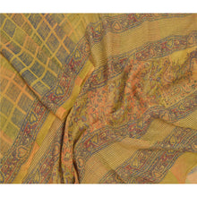 Load image into Gallery viewer, Sanskriti Vintage Dupatta Long Stole Georgette Green Veil Printed Floral Scarves
