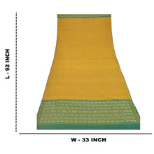 Load image into Gallery viewer, Sanskriti Vintage Dupatta Long Stole Patola Ikat Woven Pure Cotton Mustard Hijab

