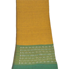 Load image into Gallery viewer, Sanskriti Vintage Dupatta Long Stole Patola Ikat Woven Pure Cotton Mustard Hijab

